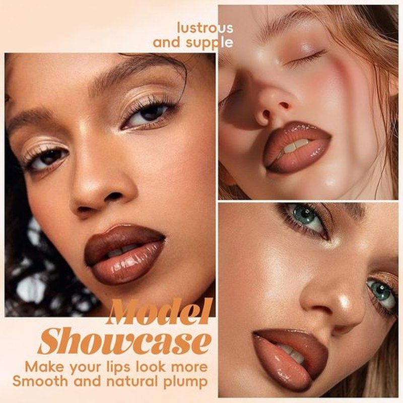 Noerrors Juicy Nude Lip Kit - Matte Lipstick, Nourishing Gloss & Brown Liner | Moisturizing Trio for Women