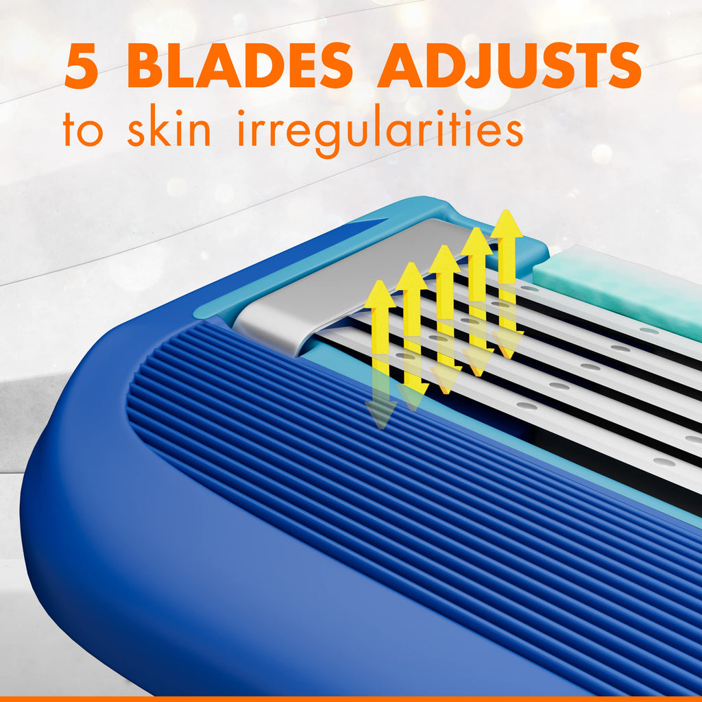 Gillette Sensor5 Men's Disposable Razors, 2 Count (Pack of 12)