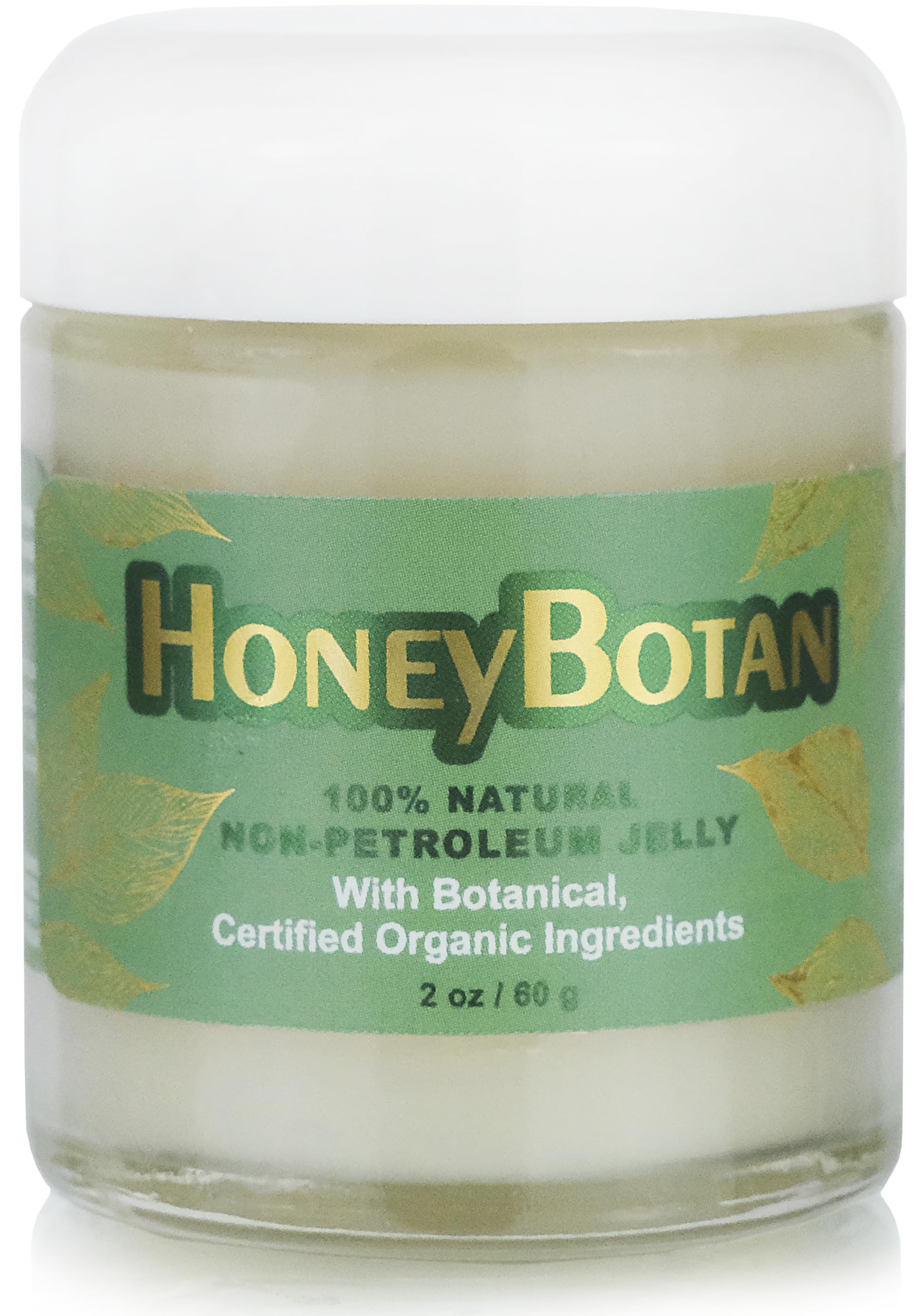 Beesaluxe HoneyBotan - 100% Natural Unpetroleum Skin Balm with Organic Ingredients - Petroleum Jelly Alternative for Lips, Hands, Baby Care, Makeup Remover, and More (2 Ounce)