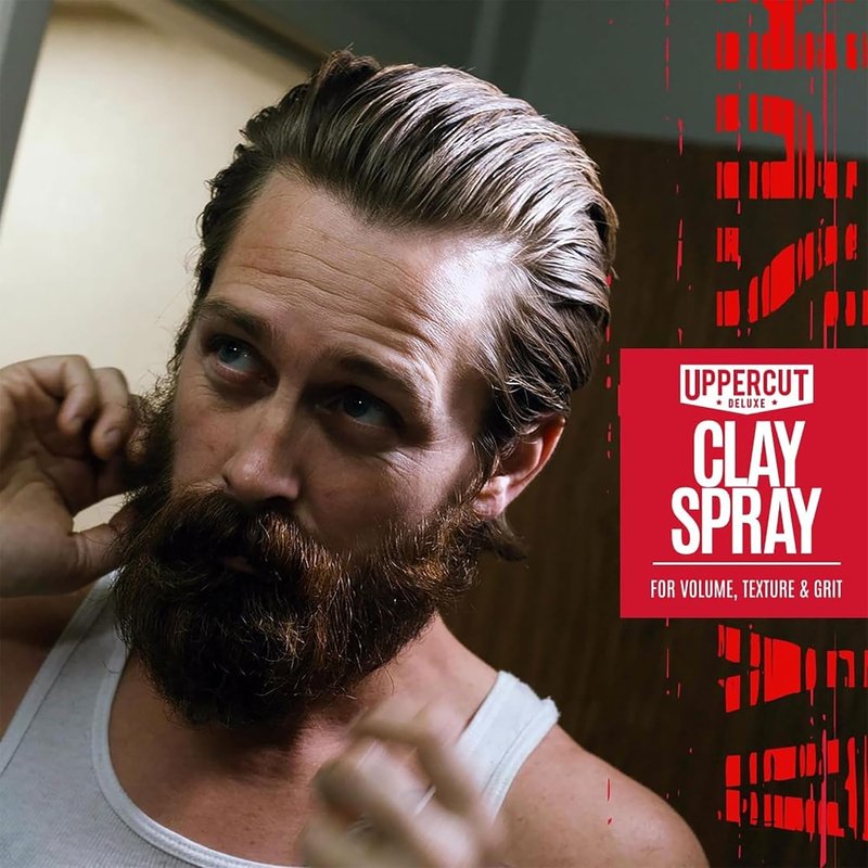 Uppercut Deluxe Clay Spray for Men - Texturizing Volume Spray with Matte Finish | 5.0 oz for Medium to Long Hair