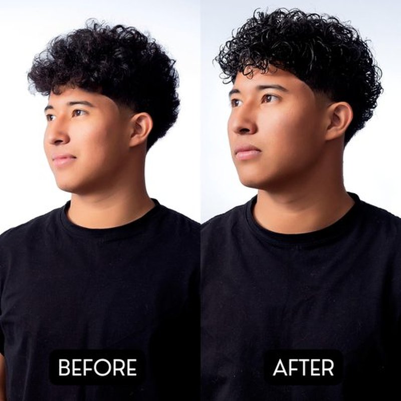 Rolda Curl Cream - Curly Hair Products for Men - Anti Frizz Curl Defining Cream with Oil Blend - Hydrates, Enhances Shine & Texture - Nourishes & Softens Strands - Non-Greasy & Lightweight (8.81 oz)