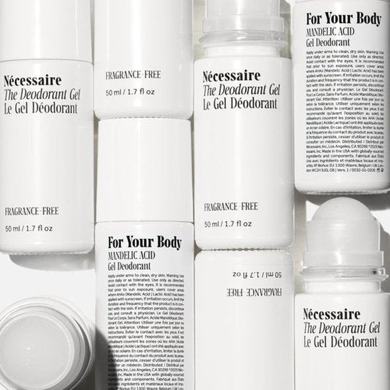 Nécessaire The Deodorant Gel - Clinical Treatment with 5% AHA, Vitamin B5 & B3 | 1.7oz, No Bumps