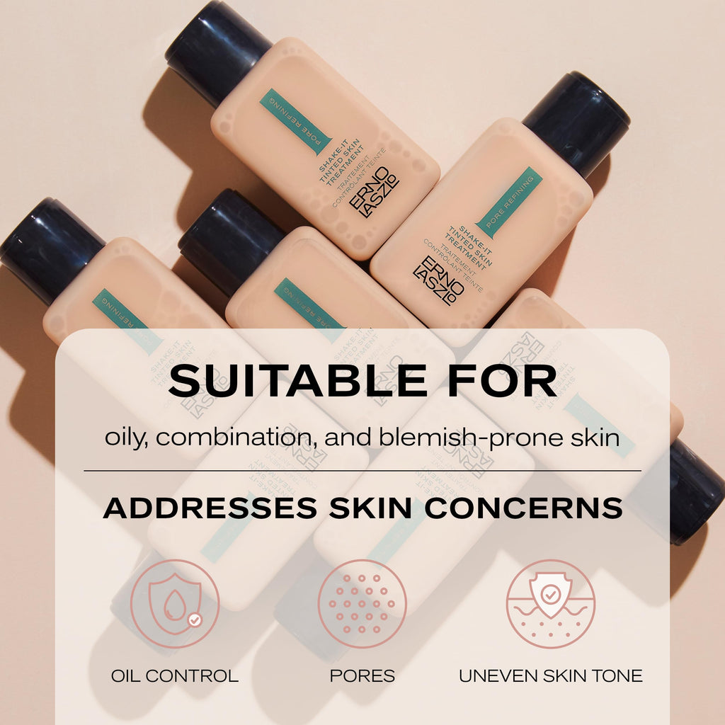 Erno Laszlo Shake-It Tinted Skincare Finisher, Neutral Face Tint for Lighter Complexions, Even Skin Tone & Refine Pores - Pore Minimizer for Face with Natural Matte Finish (3 Fl Oz) Tinted Moisturizer