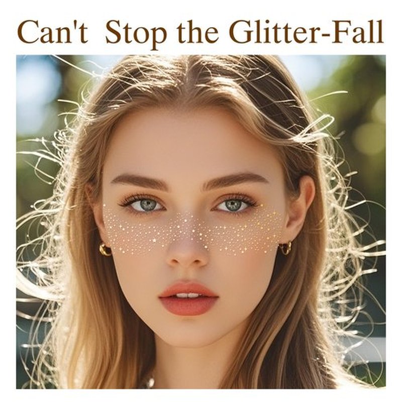 Glitter Freckles Face Tattoo, 30PCS Rose Gold Body Glitter Temporary Tattoos Sparkle Patches for Women, Waterproof Fake Freckles,Festival Rave Outfits Festival Decorations (Rose Gold)