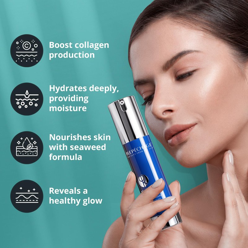 Repechage C Serum Seaweed Face Serum – Antioxidant & Vitamin-Rich Daily Hydration for All Skin Types – Lightweight, Silky, Fast-Absorbing Texture for Soft, Smooth, Supple Skin – 30 mL / 1 fl oz