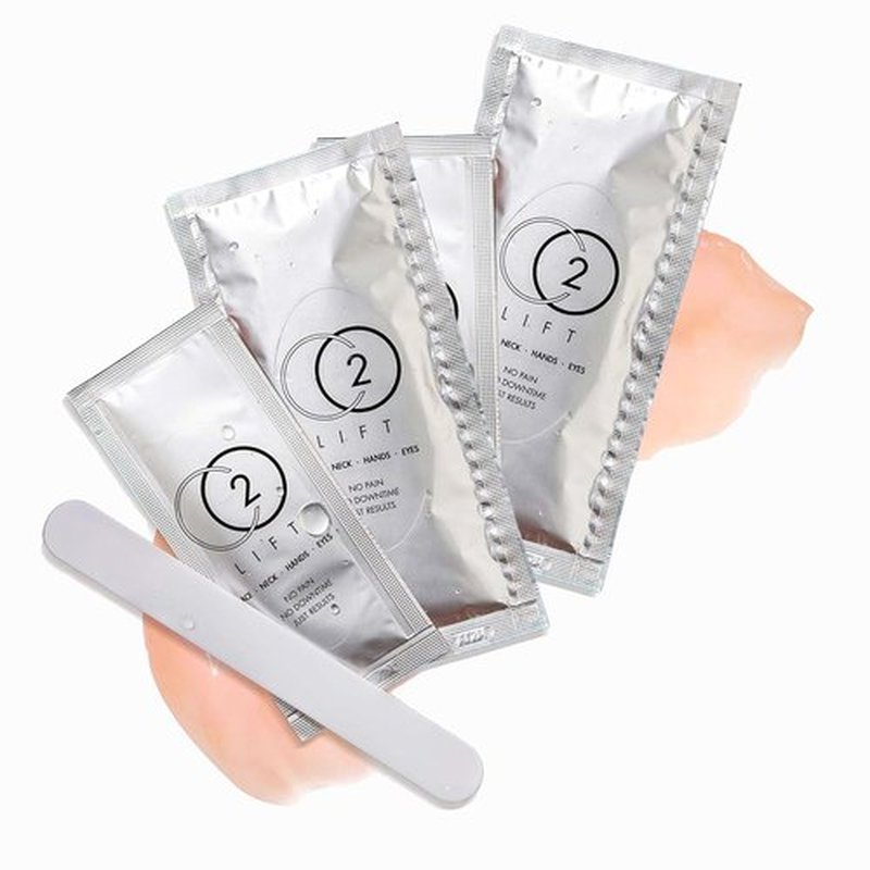 CO2Lift Carboxy Gel Treatment - 2-Pack Lifting Facial Masks for Puffy Eyes, Wrinkles & Dark Circles