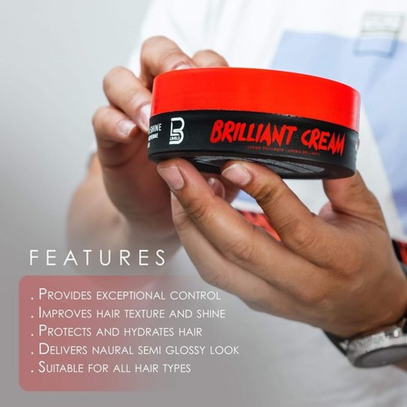 Level 3 Brilliant Cream - Enhance Hair Texture & Shine - Natural Styling & Hydration - 3.4 oz