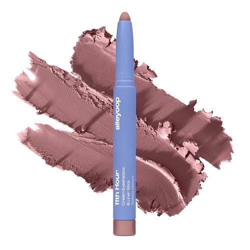 ALLEYOOP 11th Hour Waterproof Cream Eyeshadow Stick - Long-Lasting Smudge-Proof Matte Eyeliner & Highlighter | Mauve Matte