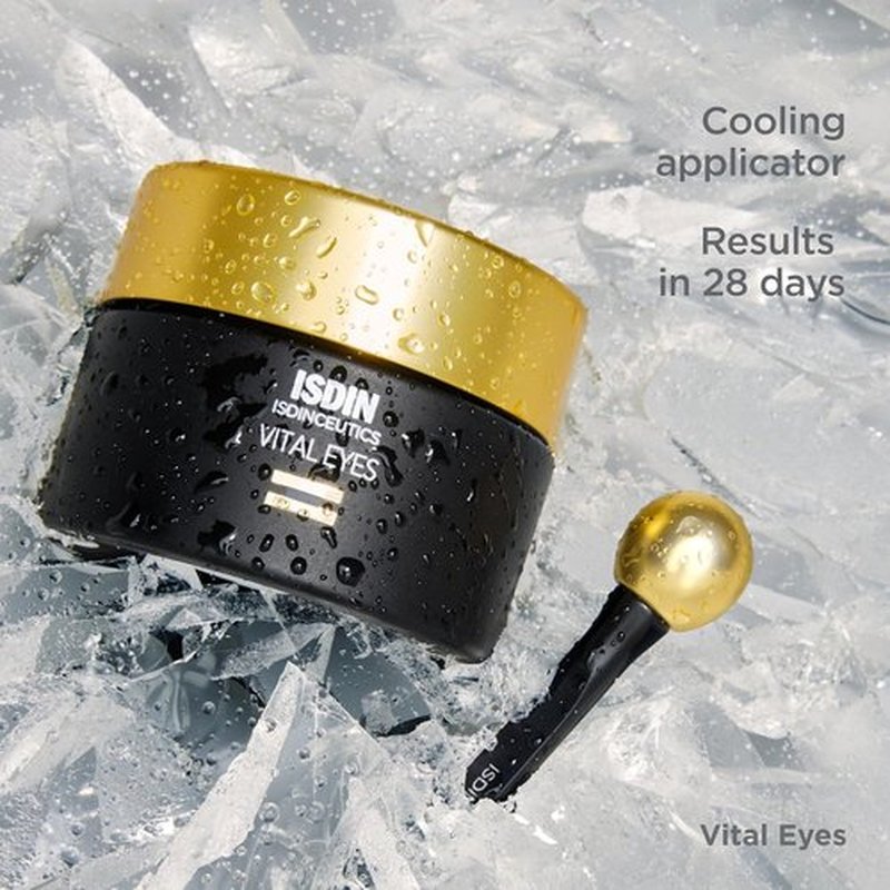 ISDIN Isdinceutics Vital Eyes - Night Eye Cream for Wrinkle Reduction with Melatonin & Cooling Applicator