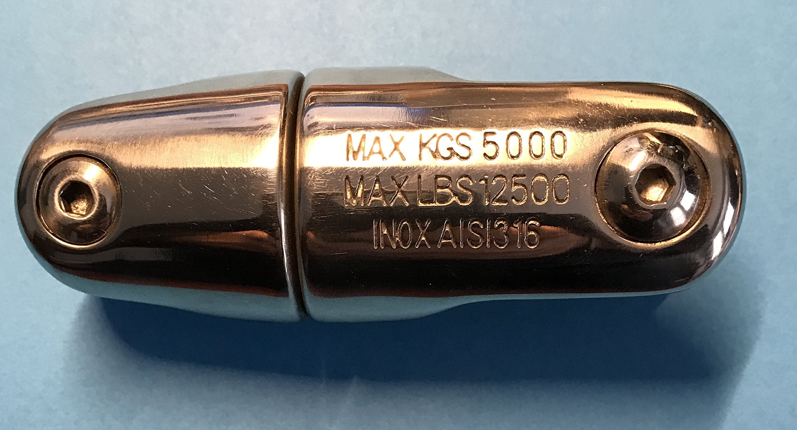 US Stainless Stainless Steel 316 Anchor Swivel Connector 3/8" or 10mm Marine Grade