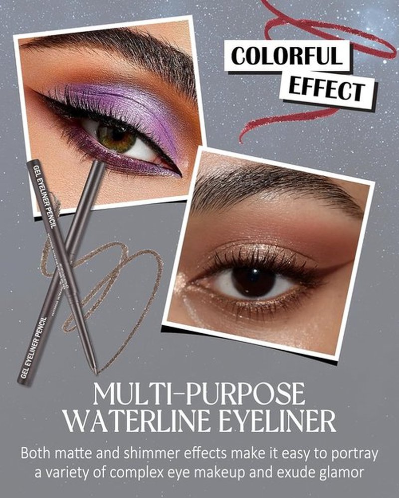 Regine Switzerland Waterproof Gel Eyeliner Pencil - Smooth, Long-Lasting, Hypoallergenic | White Matte