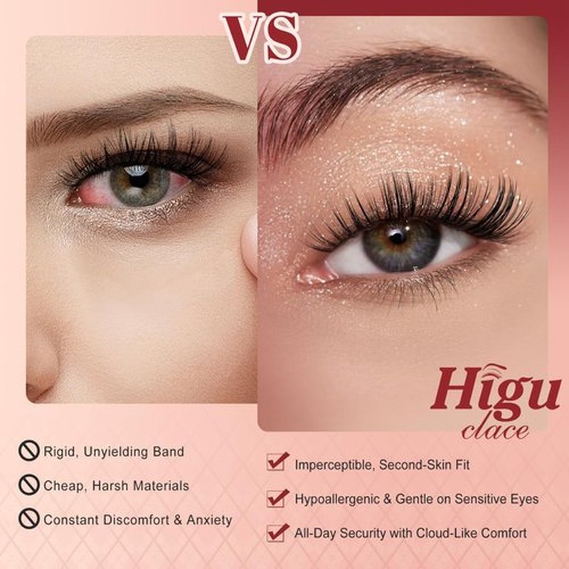 Higu clace Lash Clusters Kit, 144PCS Lashes Clusters Kit with Lash Bond and Seal, C Curl Wispy Cluster Eyelash Extensions Natural Look with Thin Band Easy to use for Beginners (A09）