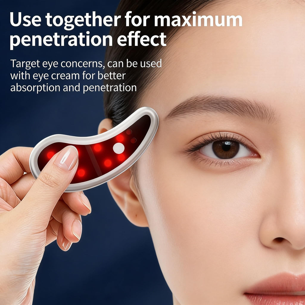 Eye pods for Under Eye Bags, Under Eye Beauty Pods with Hydrogel Shields, Reusable Eye Care Patches with Gentle Light Experience, Cooling Under Eye Skincare Accessory for Daily Beauty Routine