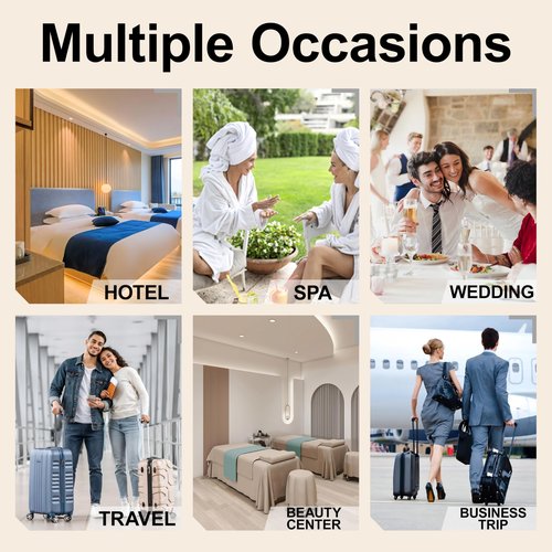jeuhut Disposable Spa Slippers for Guest, 6 Pairs Non Slip Washable Reusable Unisex for Women Men, Indoor House Hotel Bathroom Bedroom Wedding Travel