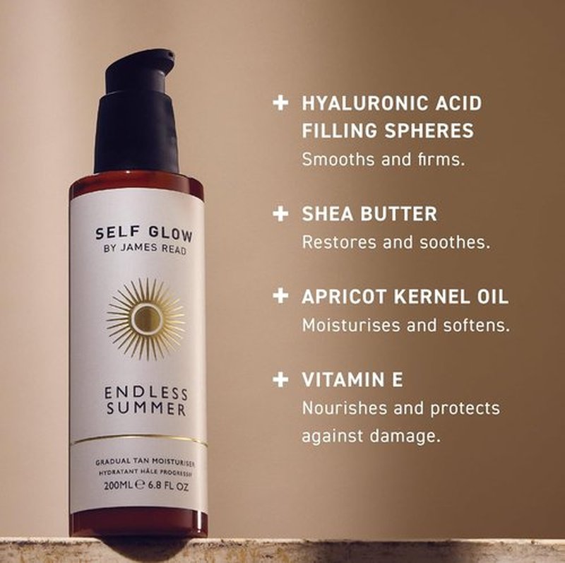 Self Glow by James Read - Gradual Tan Moisturizer | Nourish and Tone Skin for a Customizable Glow | 200ml | 6.8 fl oz