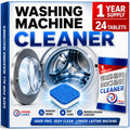 GRIME LABS Washing Machine Cleaner Tablets - Penetrating Deep Clean Washer Cleaner Tablets For Front Loader And Top Load HE - Active Formula Tub Descaler Deodorizer