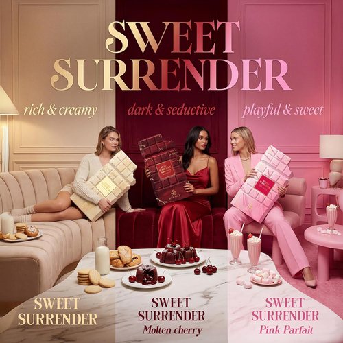 Mahajan Sweet Surrender Molten Cherry Eau de Parfum - Juicy Cherry Vanilla Gourmand with Warm Coffee | Seductive Luxury Fragrance (3.4 oz)