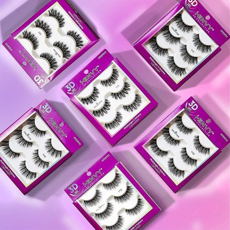 iEnvy False Eyelashes 3 Pairs Fluffy and Natural Multiangle and Volume Faux Mink Lashes (13)
