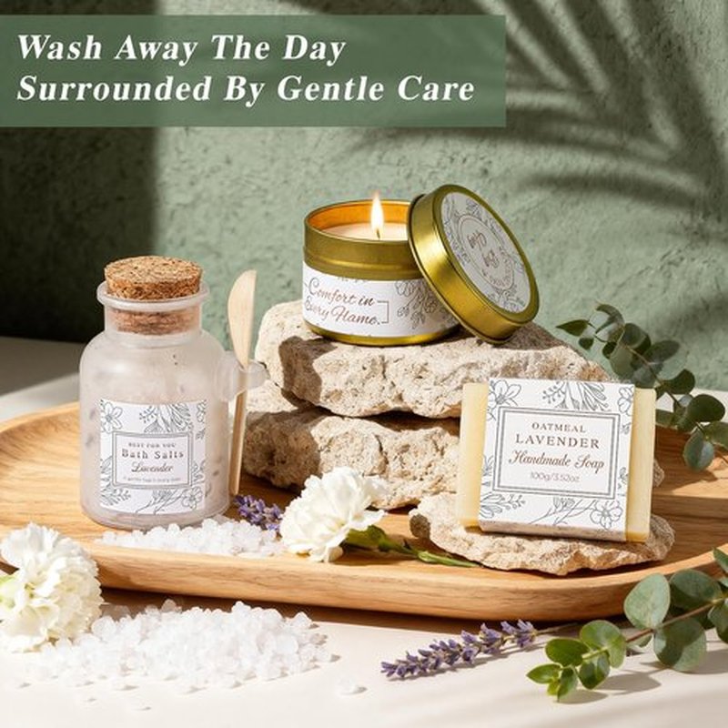 GIFTINBOX Gift Baskets for Women, Birthday Gifts for Women, Gifts for Her, Get Well Soon Gift After Surgery, Spa Care Package, Self Care, Sympathy Gift Baskets Thinking of You for Mom, Sister, Wife