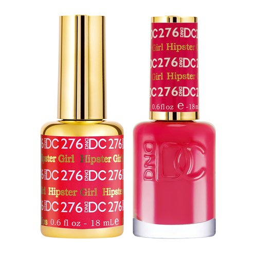 DND DC Gel Polish Set - Pink Collection | Chip-Free UV/LED Gel & Air Dry Nail Lacquer Duo, 0.5 Fl Oz Each