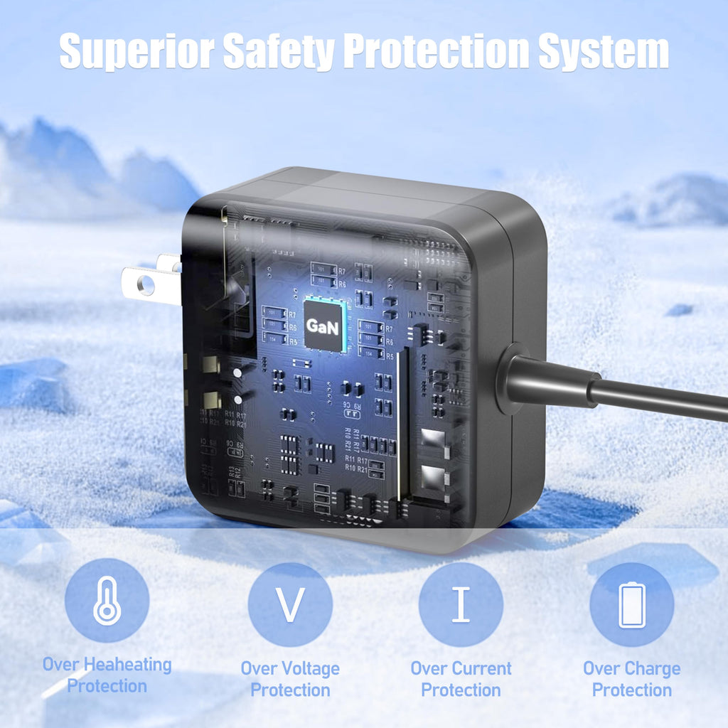 100W USB C Fast Charger Compatible with Steam Deck, Switch 2 Power Cord