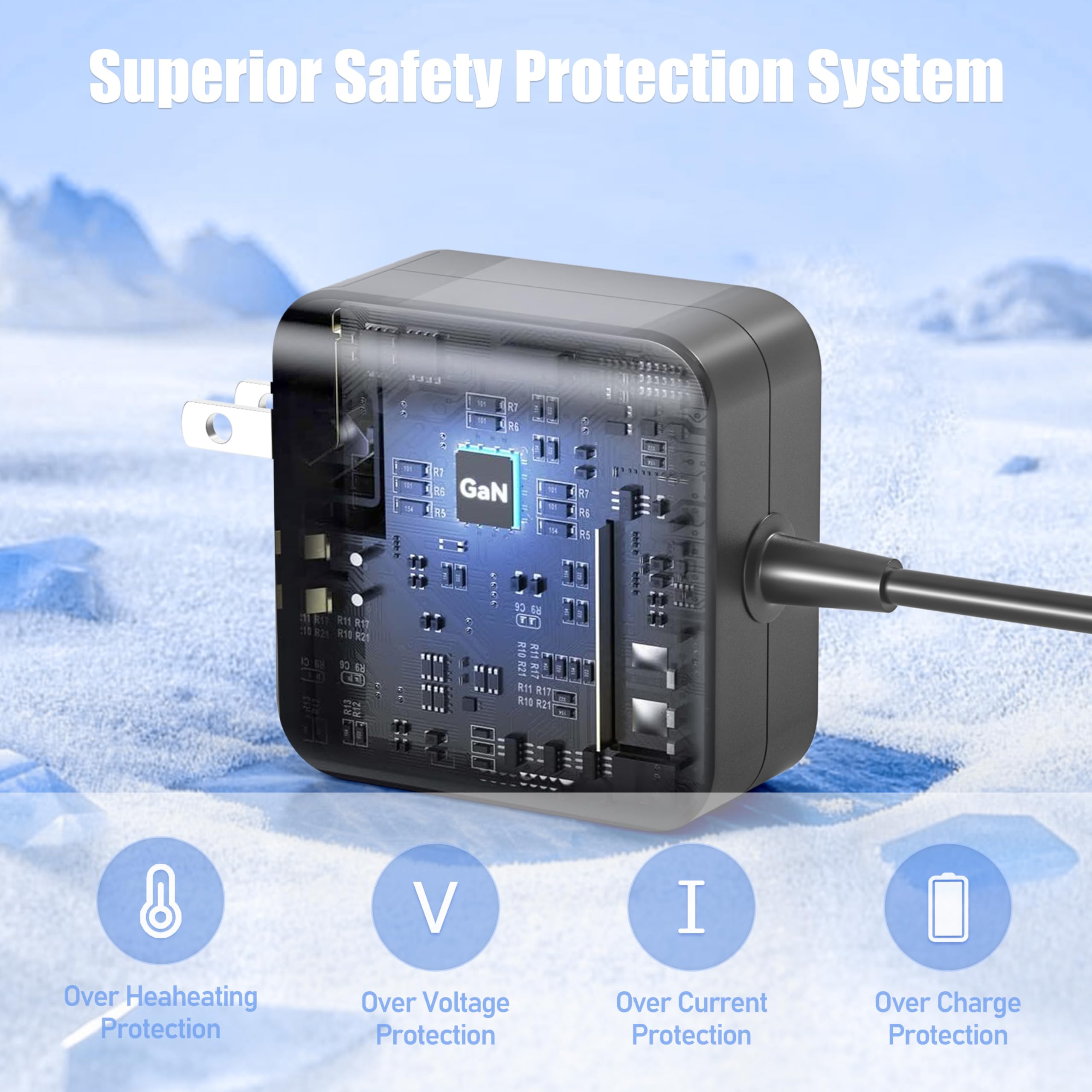 100W USB C Fast Charger Compatible with Steam Deck, Switch 2 Power Cord