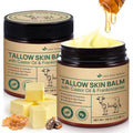 Alstaky Beef Tallow Skin Care with Castor Oi & Frankincenses, Grass Fed Whipped Tallow Honey Balm for Face & Body, Natural Moisturizer Hydrates, Deeply Nourishes, Enhances Natural Radiance 120g