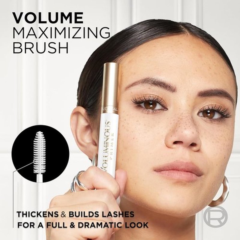 L'Oreal Paris Voluminous Lash Boosting Primer Mascara - White Conditioning Formula, 0.24 Fl Oz, 2 Count