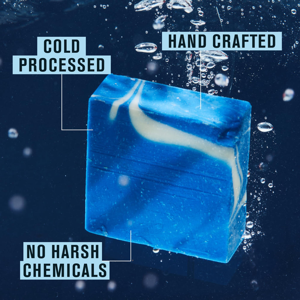Every Man Jack Cold Plunge Mens Bar Soap - Glacier Bay Scent with notes of Uplifting Mint, Cypress, and Cooling Glacier Clay - Deeply Cleans, Hydrates with Naturally Derived Ingredients - 5oz 2 Pack