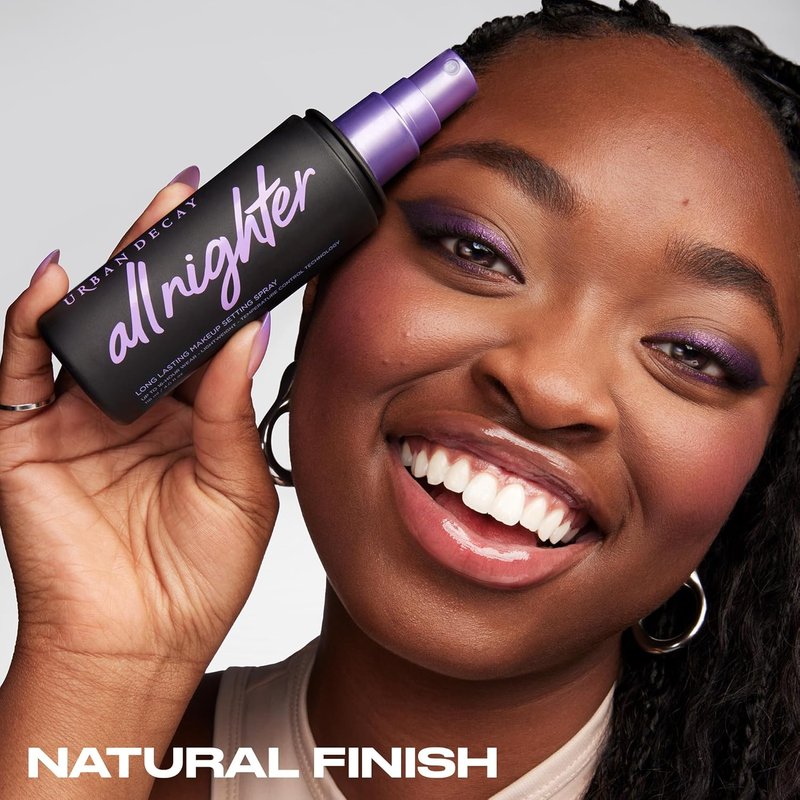 Urban Decay All Nighter Makeup Setting Spray - Waterproof, Natural Finish, 16HR Wear, Fine Mist, All Skin Types
