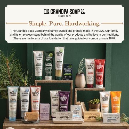 The Grandpa Soap Company Purifying Rose Clay Conditioner - Lift Impurities While Nourishing Hair, With Rose Clay, Shea Butter & Avocado Oil, Vegan, Sulfates and Parabens Free, 8 Fl Oz 2 Pack