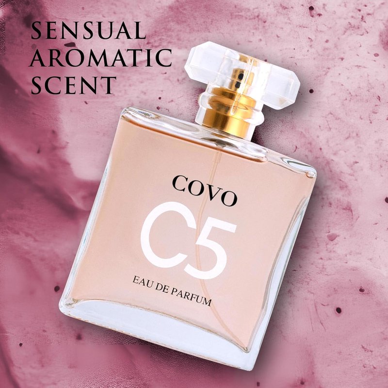 Urban Collection Covo C5 Eau De Parfum for Women - 3.3 fl oz | Delicate Floral Jasmine & May Rose Scents - Cruelty-Free Gift