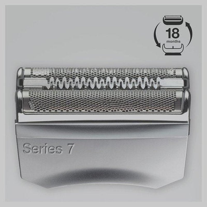 Braun Series 7 70S Electric Shaver Head Replacement Cassette & Clean Renew Refill Cartridges - Blue, 3 Count