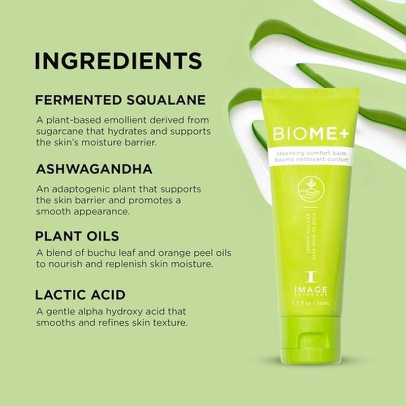 IMAGE Skincare BIOME+ Cleansing Comfort Balm - Gentle Microbiome-Friendly Cleanser, Reduces Moisture Loss