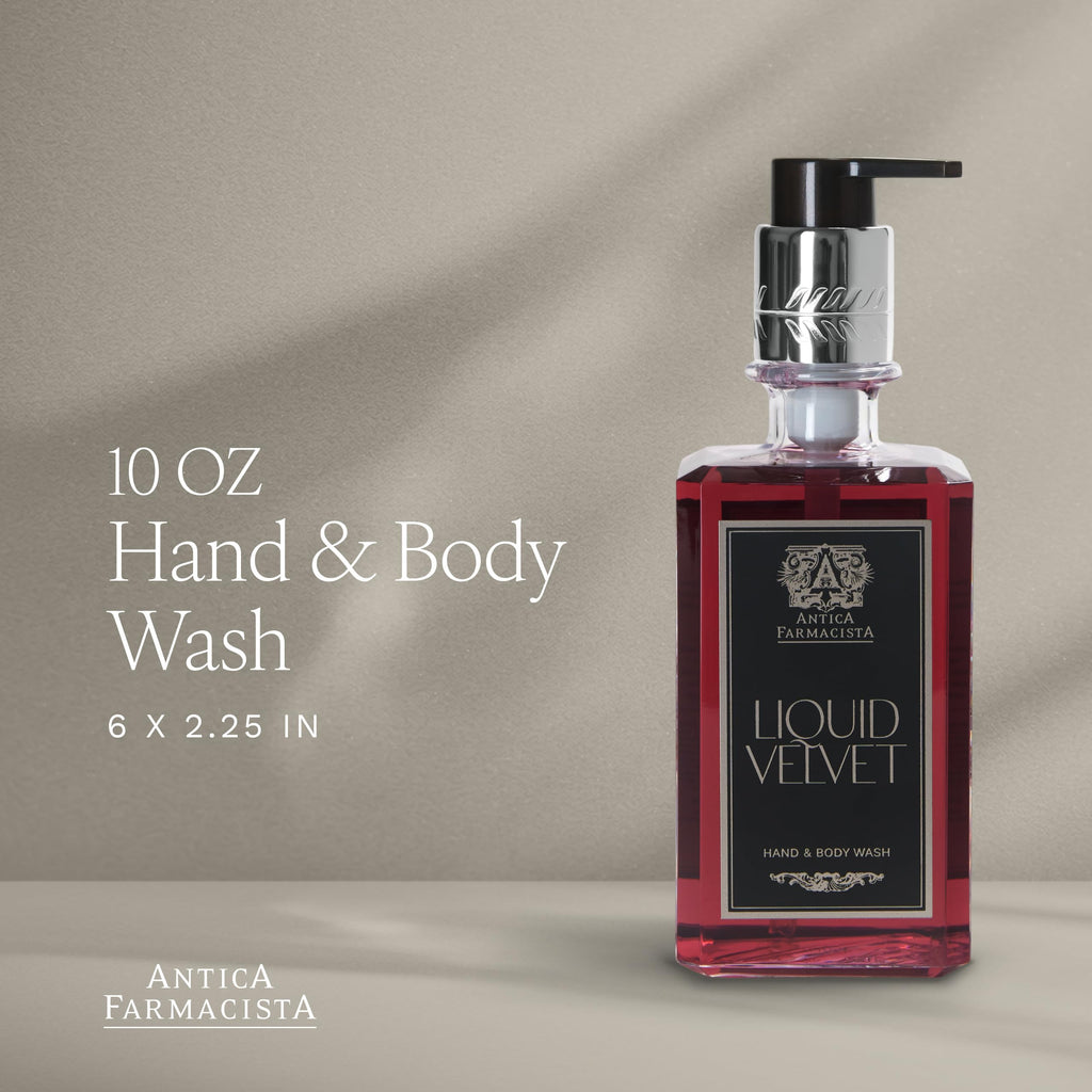 Antica Farmacista Hand & Body Wash - Luxury Nourishing & Hydrating Hand Cleansing Wash - Bath & Body Gift - Liquid Velvet, 10 fl oz