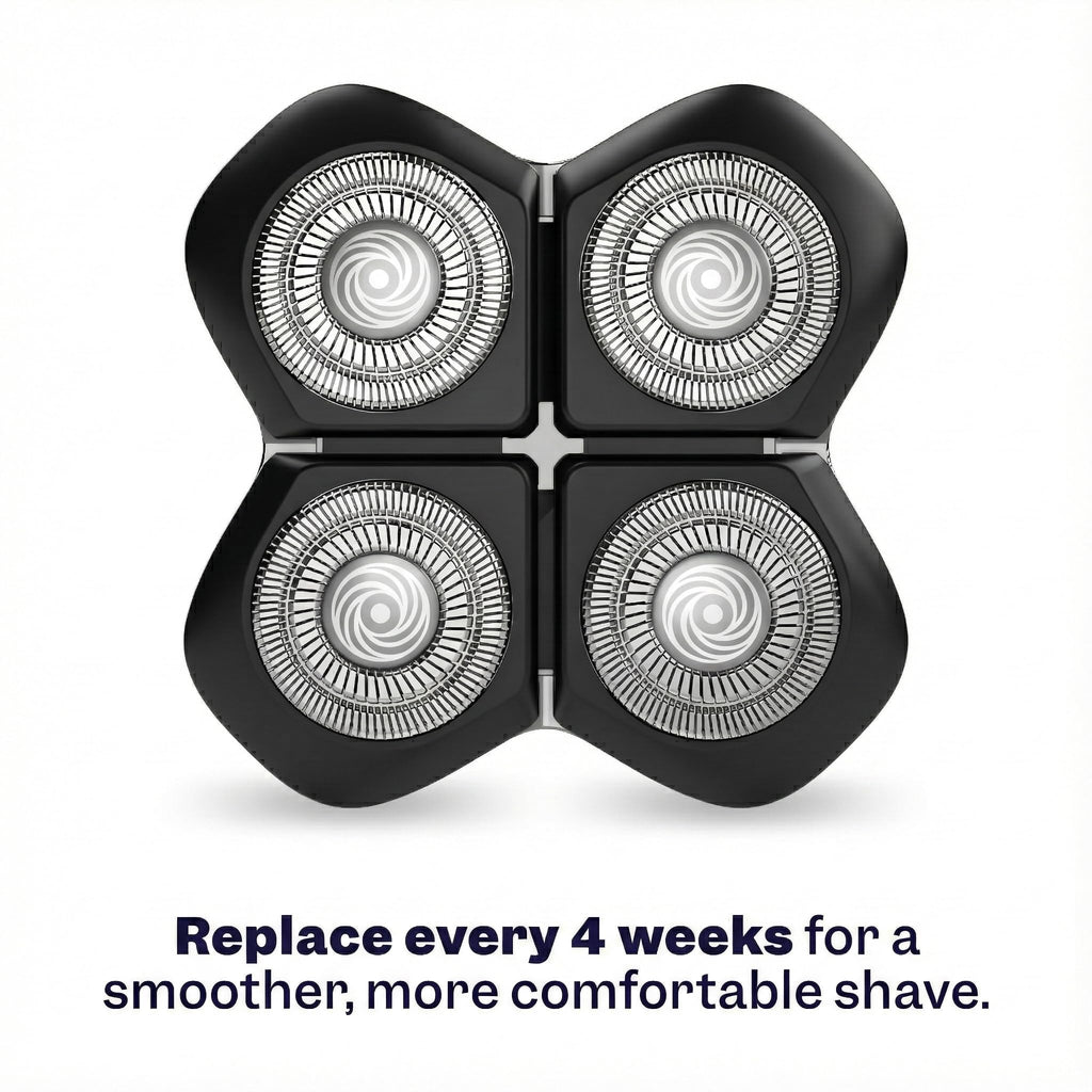 Freebird Electric Head & Body Hair Shaver - Mens Cordless Waterproof Razor with Rotary Blades (FlexSeries Pro, Shaver Kit + One Blade Refill)