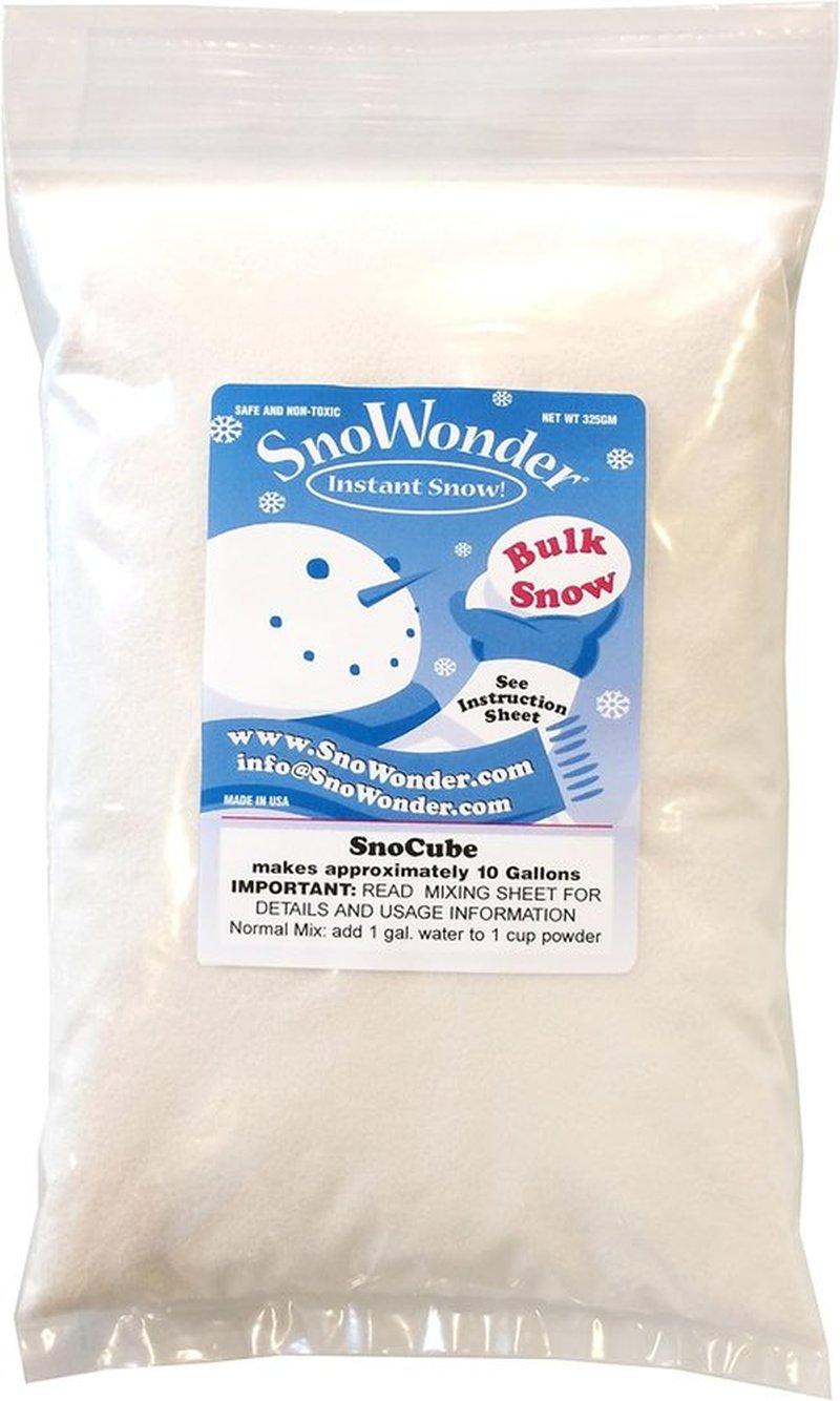 SnoWonder Instant Snow | Realistic Artificial Snow for Cloud Slime | 180 Gallons