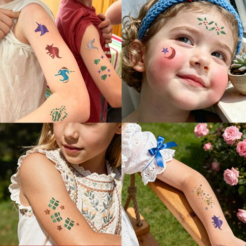 12pcs Tattoo Pen, Temporary Tattoo Maker for Kids, Safety Body Markers for Skin