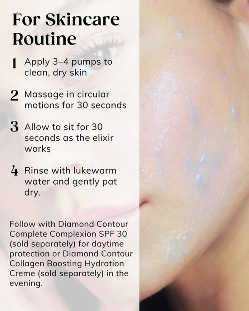 KAPLAN MD Diamond Contour Supercharged 1 Minute Daily Facial - Anti-Aging Serum for Face with Exfoliating Crushed Diamonds & Fruit Enzymes - Radiant & Smooth Skin for Women of All Ages - 1.35 fl oz