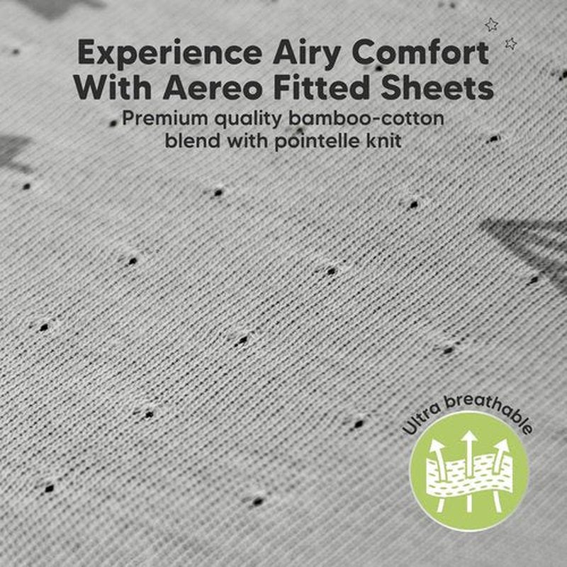 KeaBabies Fitted Crib Sheets - Soft Bamboo Viscose Cotton, 52x28, Gender Neutral (Bunnies) - 2-Pack