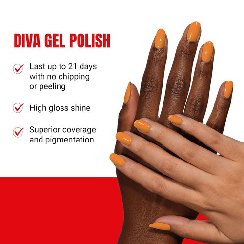 DND Diva Gel Polish Set - First Class Collection | UV/LED Chip-Free Nail Lacquer Duo, 0.5 Fl Oz Each