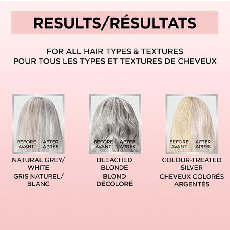 L’Oreal Paris Le Color Gloss - One Step In-Shower Toning Hair Gloss, Neutralizes Brass & Boosts Shine, Silver, 4 Oz