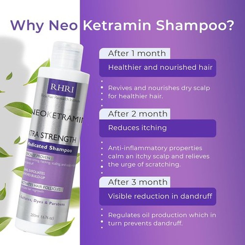 Skiennix Anti-Fungal Shampoo - Medicated Formula for Dandruff & Folliculitis | Soothes Itchy Scalp | Paraben-Free