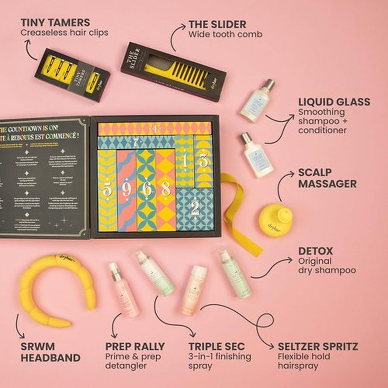 Drybar House of Blowouts Starter Kit - Travel Size Hair Styling Products & Accessories Set