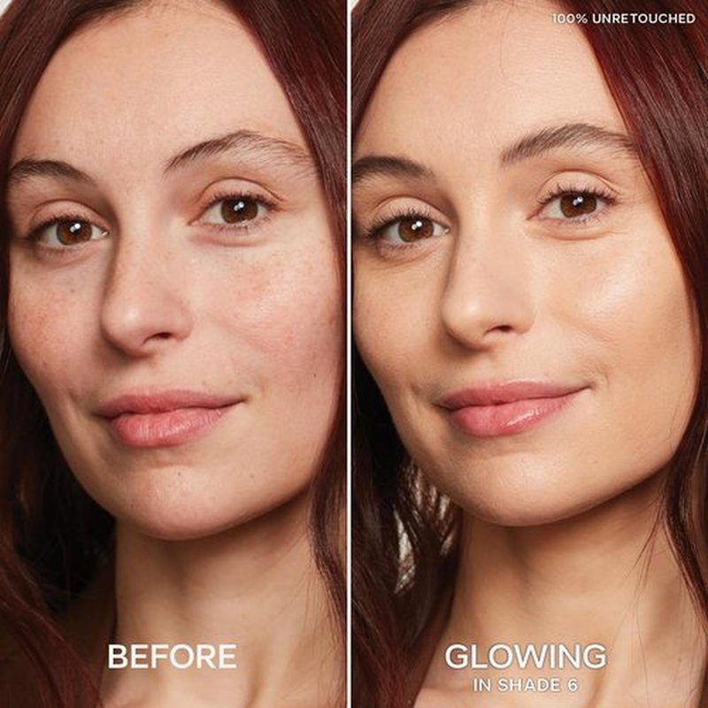 Saie Slip Tint Radiant Cream Concealer - Lightweight Hydrating Makeup for Dark Circles & Blemishes - Shade 6 (0.17 oz)