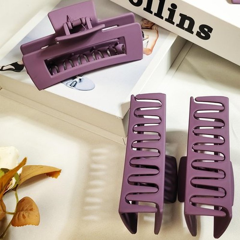 18 Pack Hair Claw Clips,Hair Clips For Women,Large Hair Claw Clips For Thick Hair,Nonslip Matte Hair Clips Hair Accessories Women Girl Birthday Christmas Gift (18 Pack Purple)