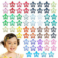CYBAUG 60 Pcs Y2K Star Hair Clips for Girls – Cute Candy Color Hair Accessories, Star Barrettes for Everyday Wear and Parties