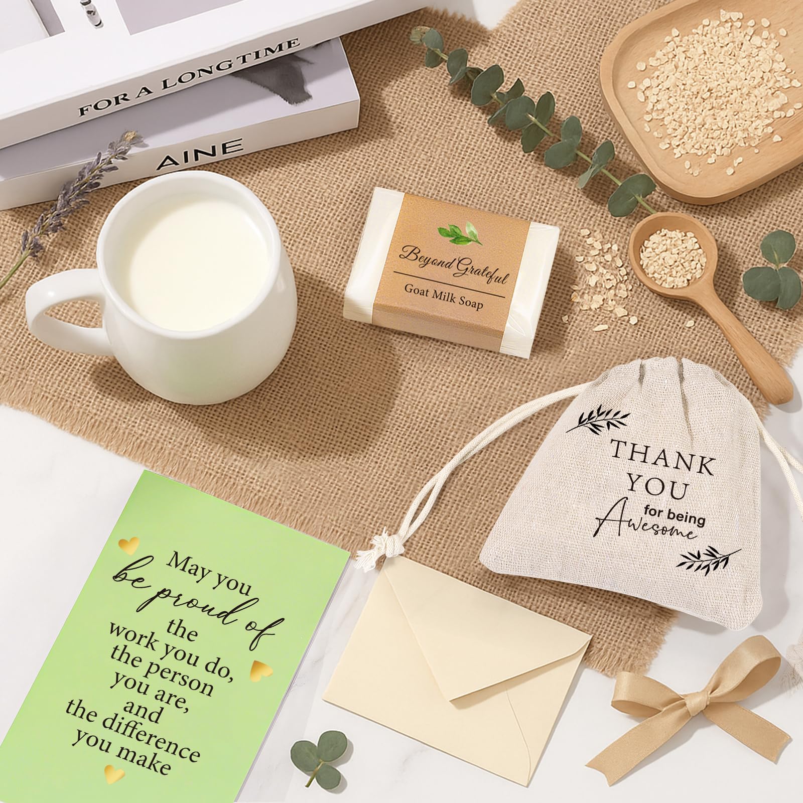iAOVUEBY Appreciation Gifts for Coworkers, Difference Maker Employee Appreciation Gifts, 8PCS Thank You Gift Box, Farewell Gifts for Coworker, Teacher, Boss, Secretary, Nurse, Gratitude Set