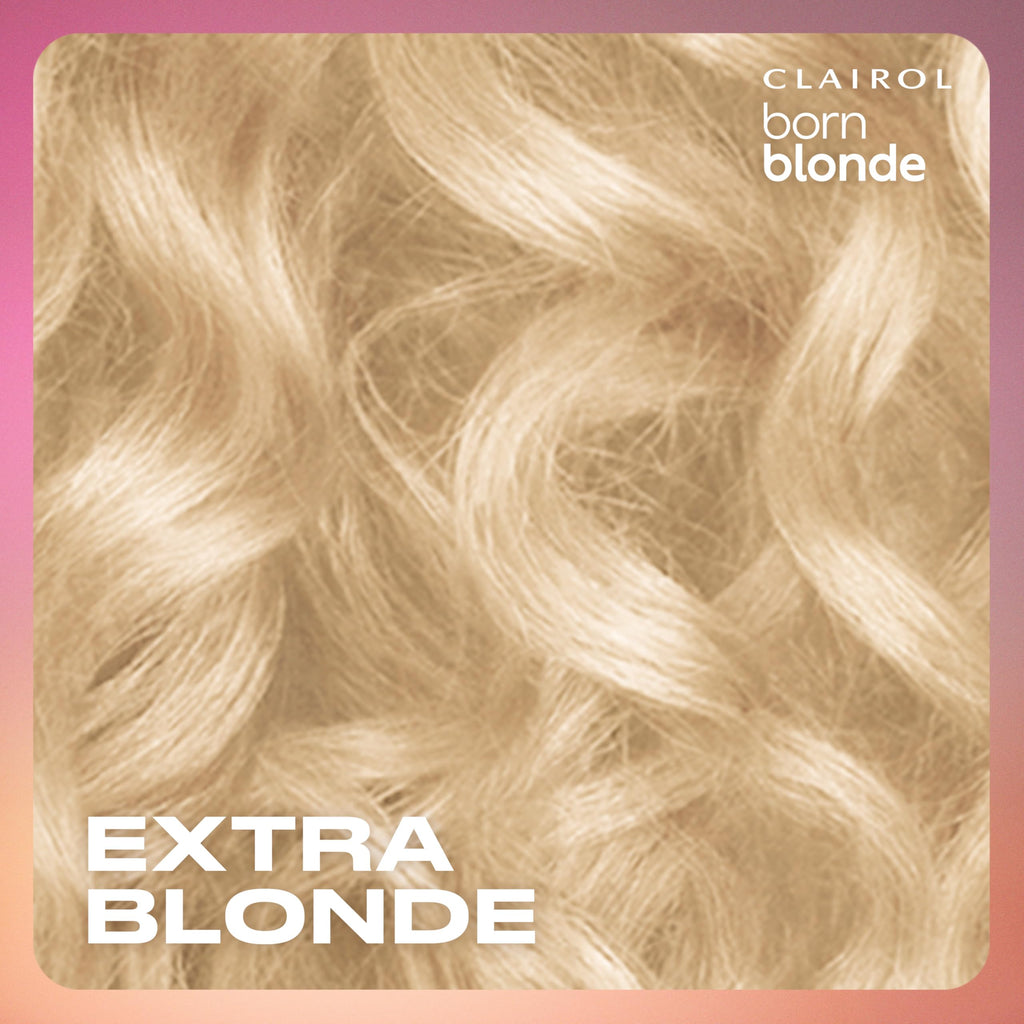 Clairol Born Blonde Extra Blonde Bleach Kit, Complete Lightening System, Up to 6 Levels Lighter Hair Color, Pack of 3 - Packaging May Vary