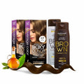 Skiennix Professional Coloring Kit - Permanent Hair Dye for Gray Coverage | 6.0 Dark Blonde + Reviving Shampoo & Conditioner